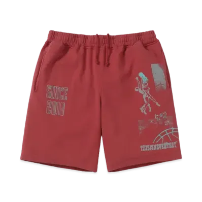 thisisneverthat Basketball Sweatshort "Red"