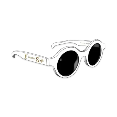 Supreme x Louis Vuitton Downtown Sunglasses "White"