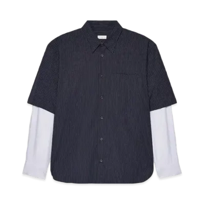 DRIES VAN NOTEN Double Sleeve Shirt "Navy"