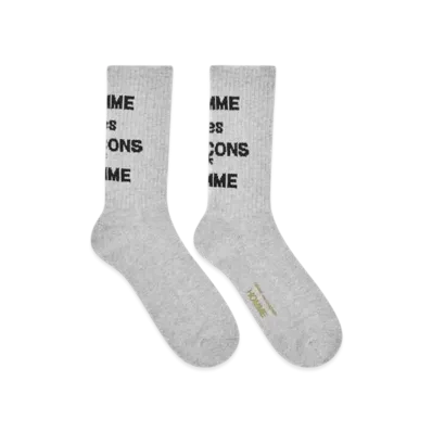 COMME des GARCONS HOMME Cotton Pilled Socks "Top Grey"