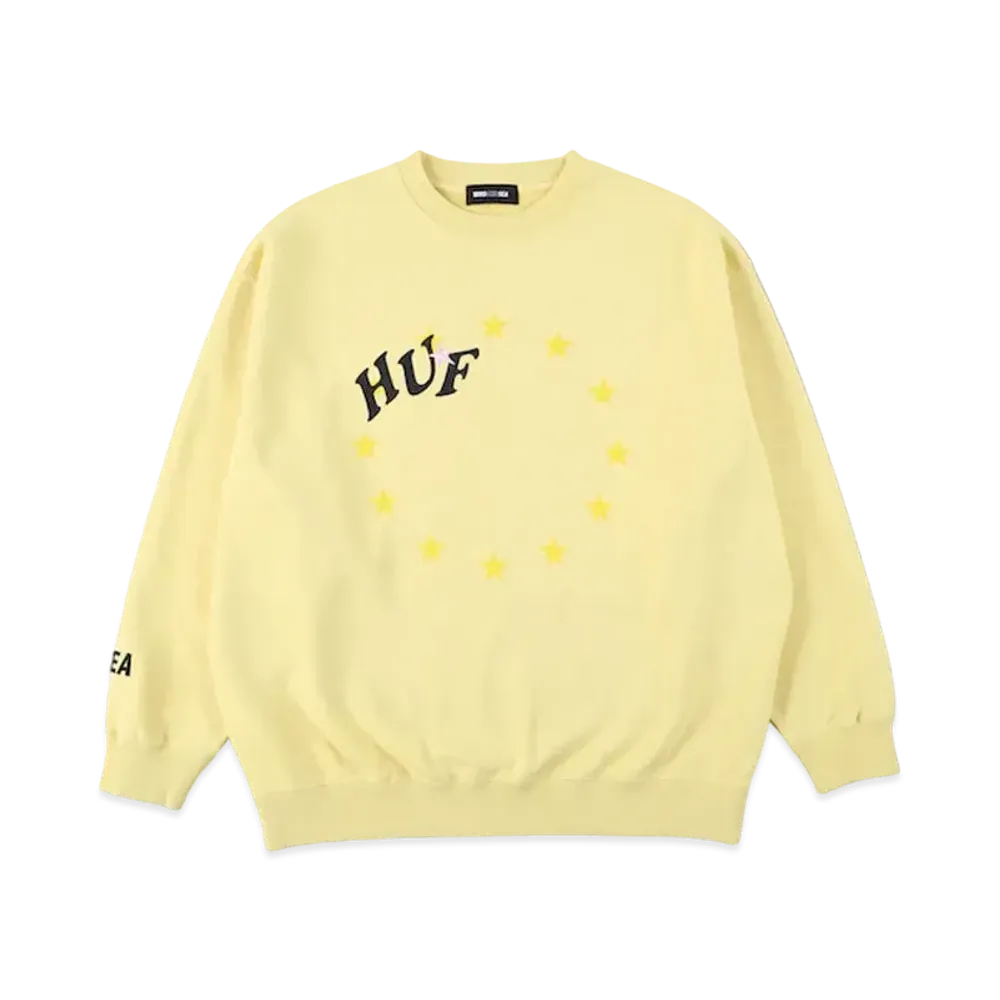 WIND AND SEA x HUF Crew Sweat "Yellow"
