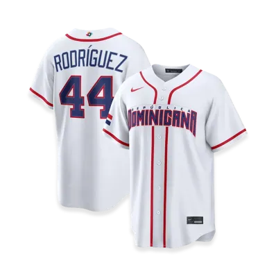 Nike 2026WBC World Baseball Classic Julio Rodríguez Dominican Republic Baseball Home Stadium Jersey "White"