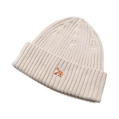 Maison Kitsune Baby Fox Beanie "Ecru"