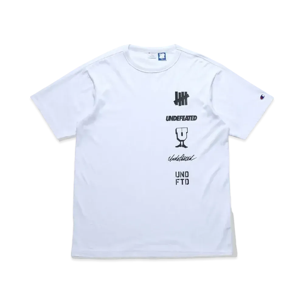 UNDEFEATED CHAMPION LOGO ARCHIVES S/S TEE - C8-T324 "White"