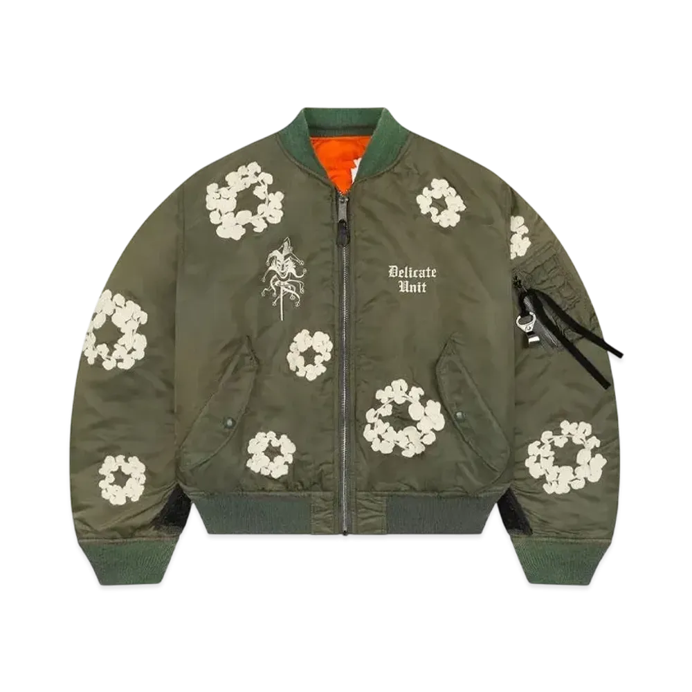 DENIM TEARS x Delicate Unit Bomber Jacket "Green"