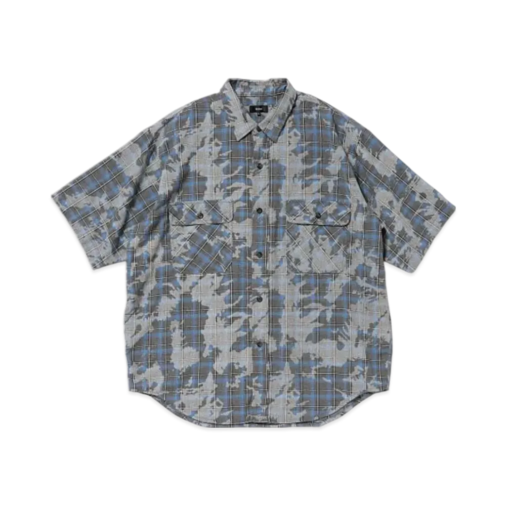 BEAMS Fade Work Checked Shirt "Blue"