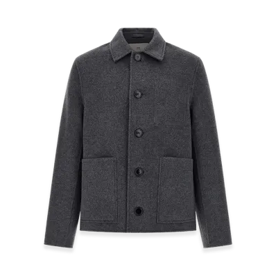 AMI PARIS Flannel Jacket "Grey"