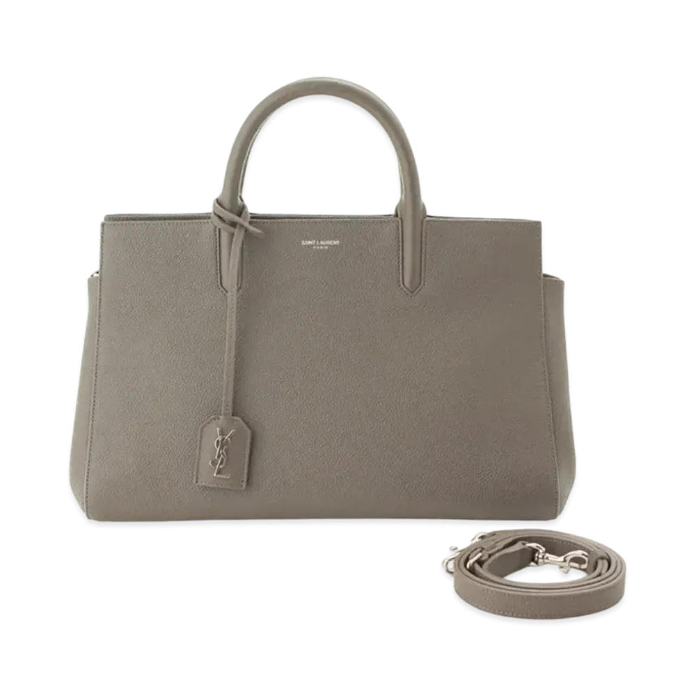 Saint Laurent Cabas Rive Gauche Leather 2WAY Bag "Gray"