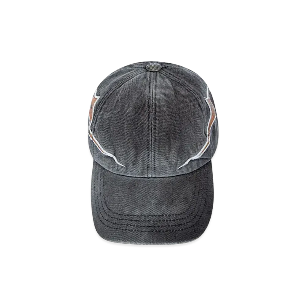 THUG CLUB MCM Tribal Leather Cap "Charcoal"