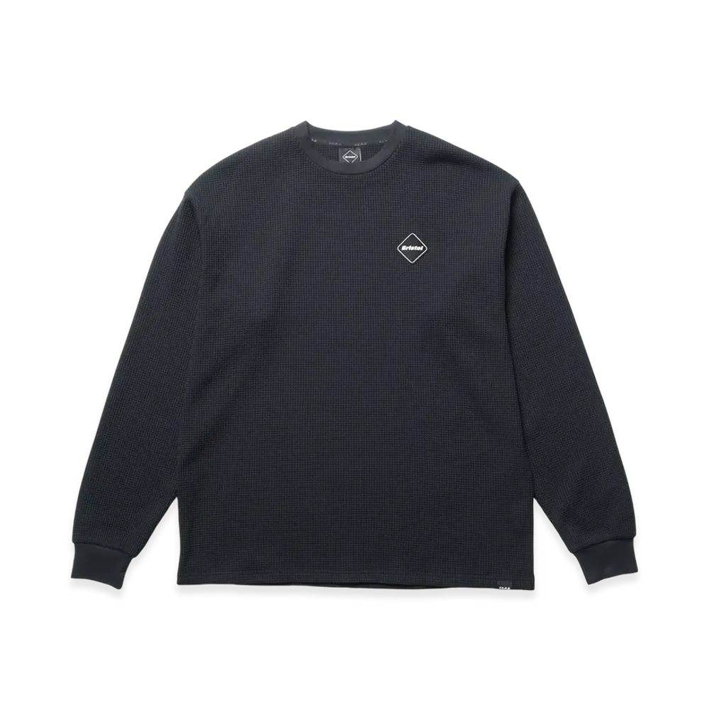 F.C.Real Bristol Tech Waffle Lounge Top "Black"