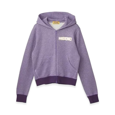 HYSTERIC GLAMOUR Women's CHAINSAW BUNNY Cropped Hoodie "Purple"