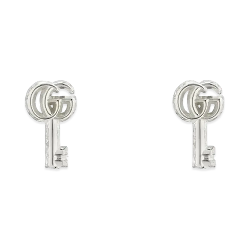 GUCCI GG Marmont key Earrings in "Silver"