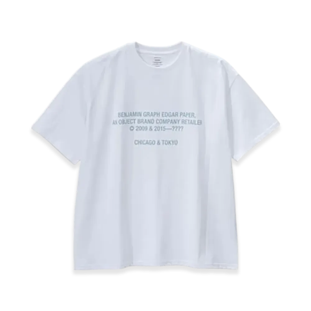 Graphpaper x Benjamin Graph Edgar Paper S/S Oversized Tee "White/Sky"