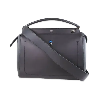 FENDI Dotcom Leather 2WAY Bag "Black"