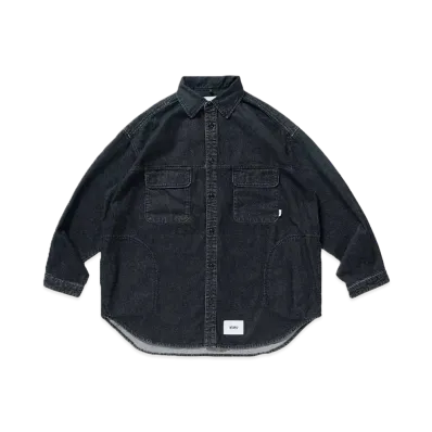 WTAPS WCPO 01 / LS / Cotton. Denim "Black"