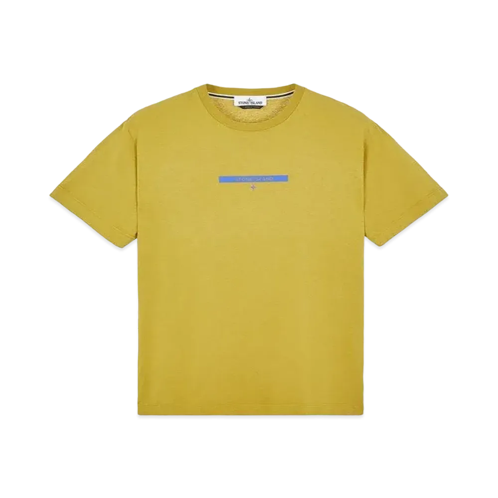 Stone Island 2NS84 COTTON JERSEY, 'MICRO GRAPHICS ONE' PRINT_SLIM FIT "Dark Beige"