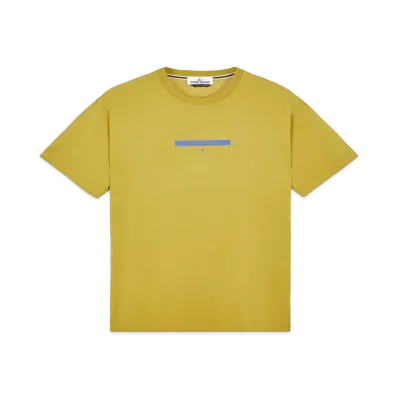 Stone Island 2NS84 COTTON JERSEY, 'MICRO GRAPHICS ONE' PRINT_SLIM FIT "Dark Beige"