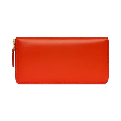 COMME des GARCONS Wallet Colored Leather "Orange"