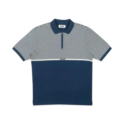 PALACE H Stripe Polo "Blue"