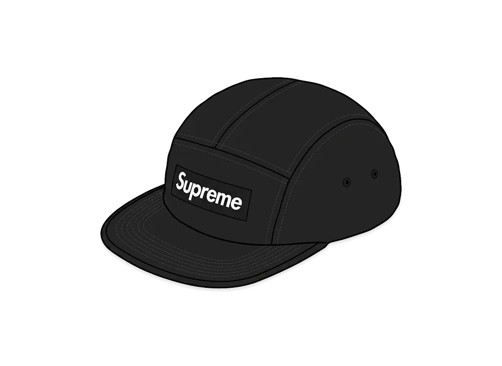 Supreme Washed Chino Twill Camp Cap "Black" (26FW)