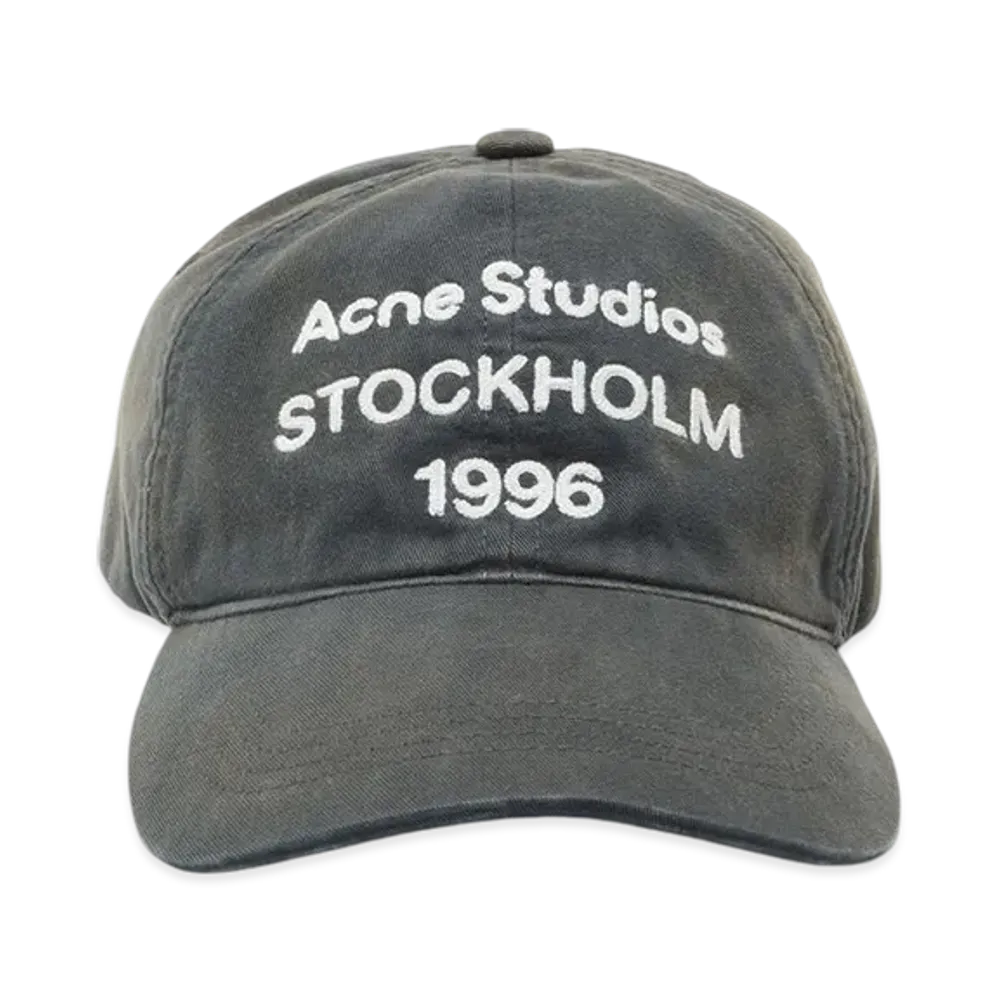 Acne Studios Logo Cap "Faded Black"