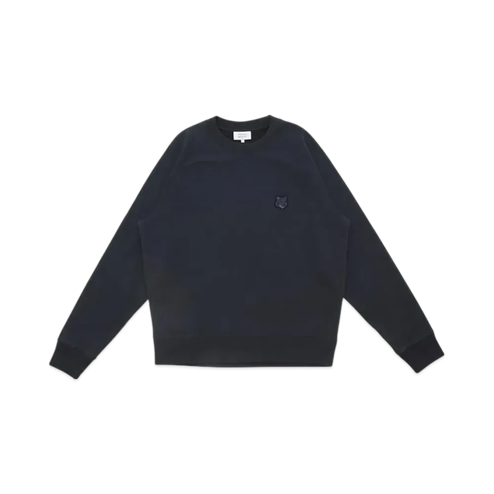 Maison Kitsune Bold Fox Head Patch Oversized Sweatshirt "Deepnavy"