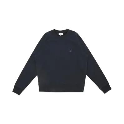 Maison Kitsune Bold Fox Head Patch Oversized Sweatshirt "Deepnavy"