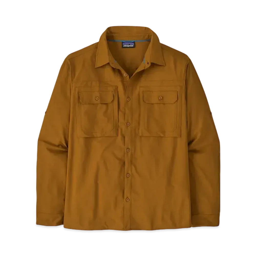 Patagonia Men's Long Sleeve Self Guided Sun Shirt "Brown"