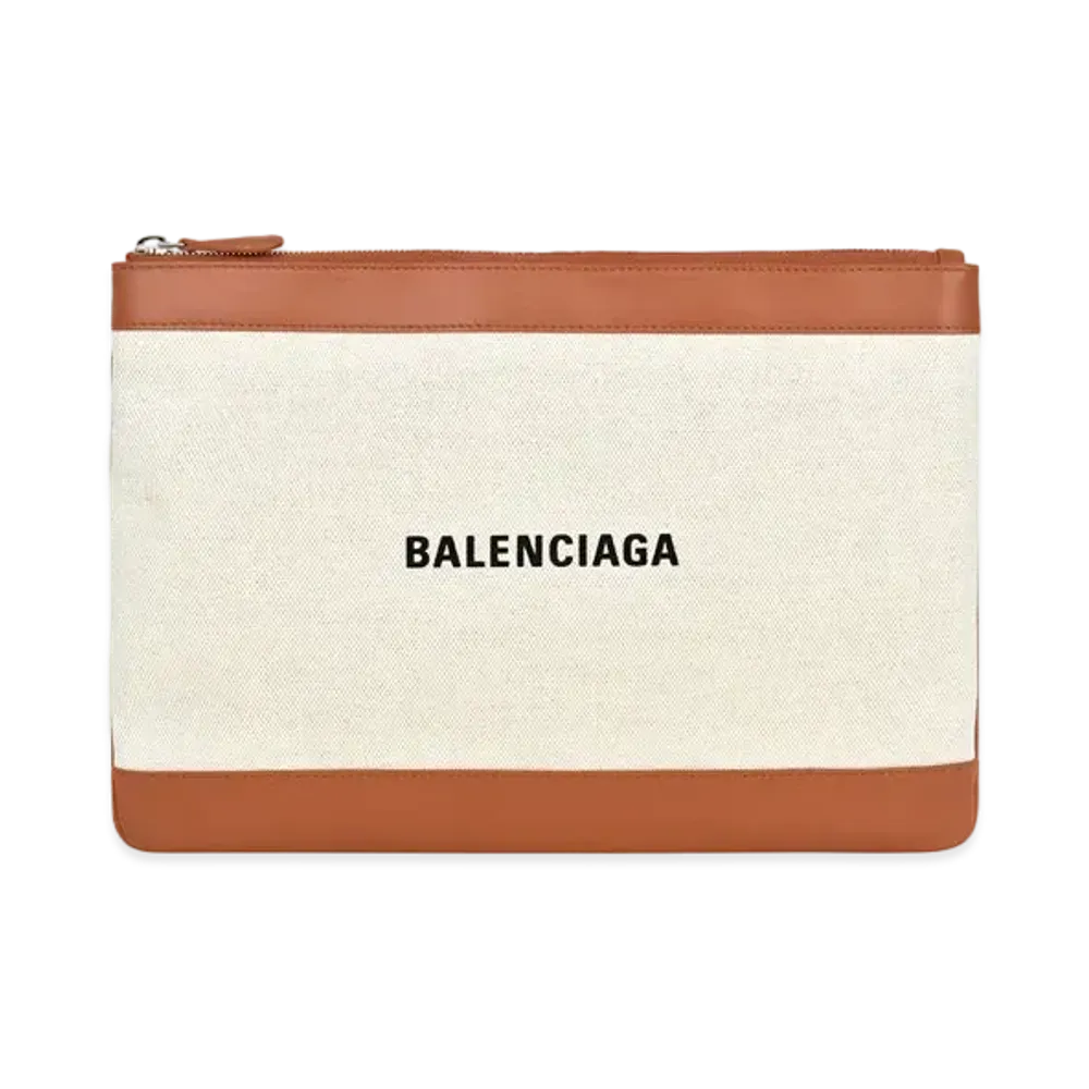 BALENCIAGA Clutch Bag "Milky White"