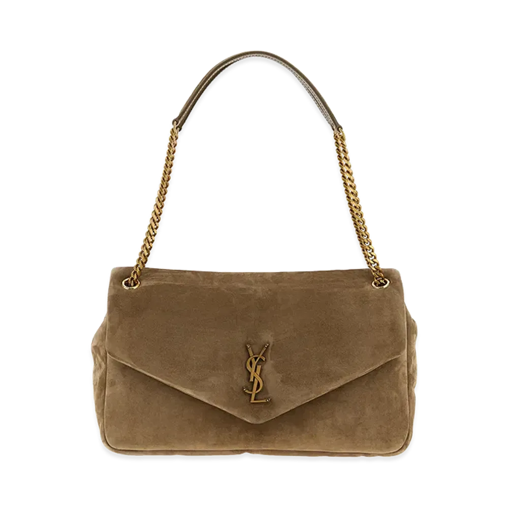 Saint Laurent Women's Calypso Shoulder Bag "Beige"