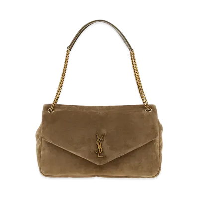 Saint Laurent Women's Calypso Shoulder Bag "Beige"