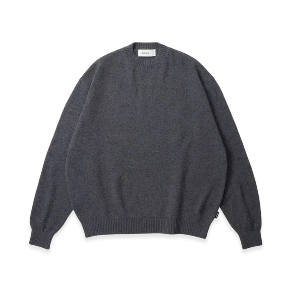 everyone Wool Slab Oversized Knit Sweater "Charcoal"