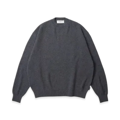 everyone Wool Slab Oversized Knit Sweater "Charcoal"