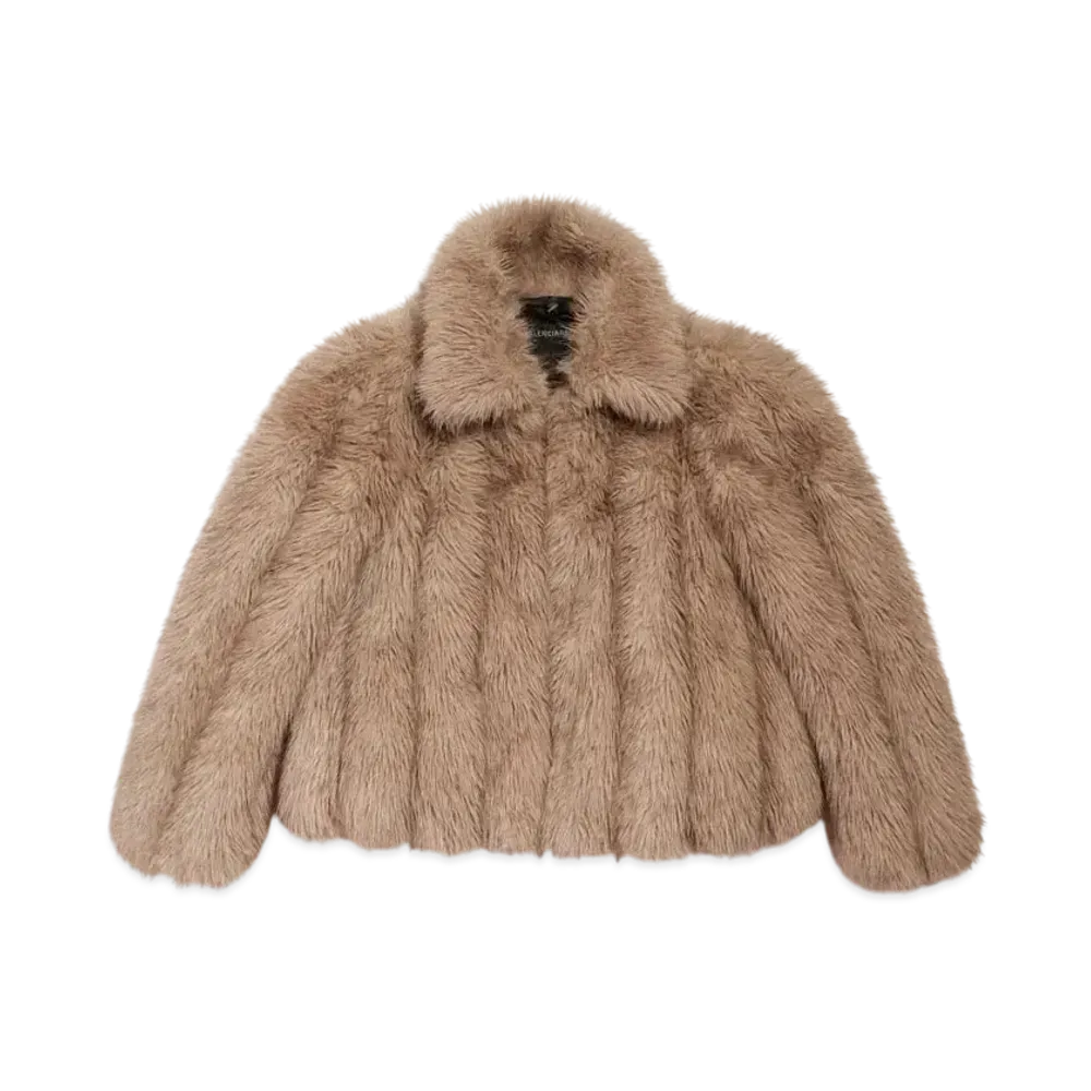 BALENCIAGA Women's Shrunk Jacket "Brown"