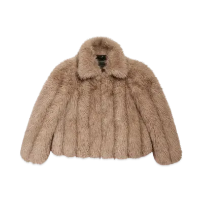BALENCIAGA Women's Shrunk Jacket "Brown"