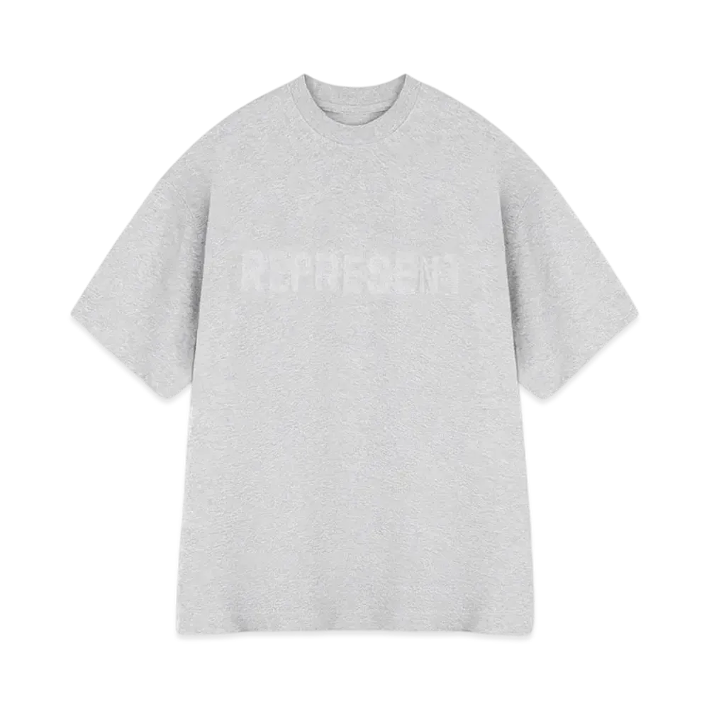 REPRESENT Owners Club Boyfriend T-Shirt "Grey Marl"