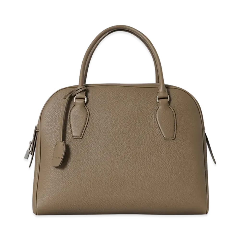 The Row Women's India 12 Leather Bag "Smoked Taupe"