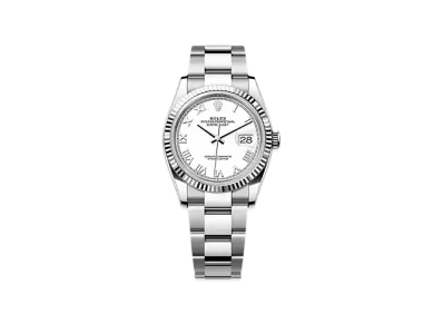 ROLEX Datejust 36 Oystersteel & White Gold "White"