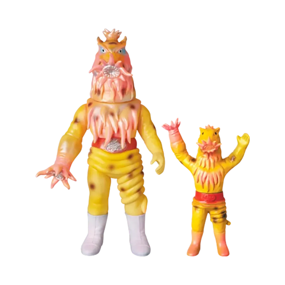 MEDICOM TOY "Toei Retro Sofvi Collection" -Masked Rider- Isogin Jaguar (Renewal Color) & Isogin Jaguar (Mini Soft Vinyl) (Wonder Festival Commemorative Model)