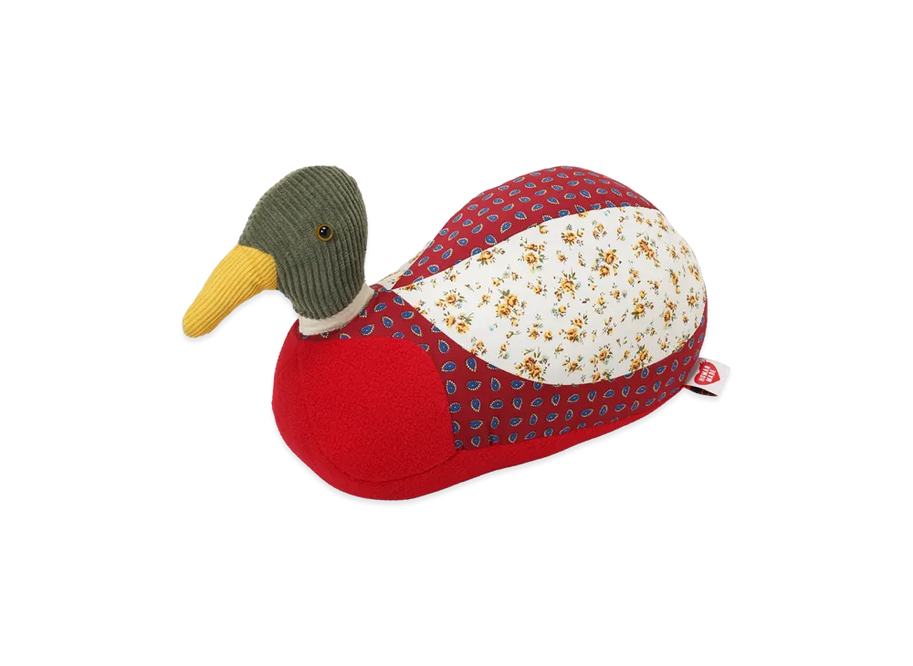 HUMAN MADE PATCHWORK DUCK PLUSH DOLL "Red"