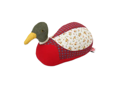 HUMAN MADE PATCHWORK DUCK PLUSH DOLL "Red"