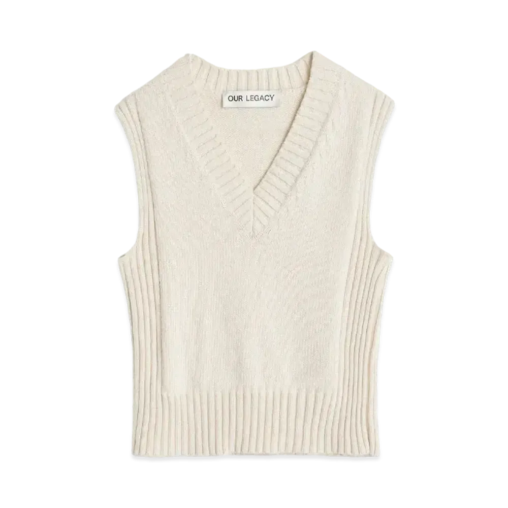 OUR LEGACY Michigan Tank Tousled Cotton "Natural"