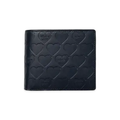 HUMAN MADE Leather Wallet "Navy"
