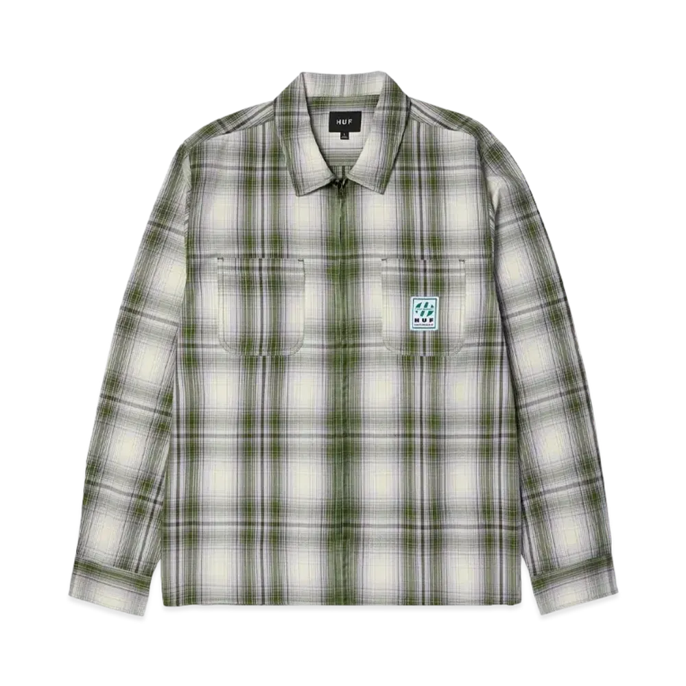 HUF Fillmore Plaid Shacket "Leaf"