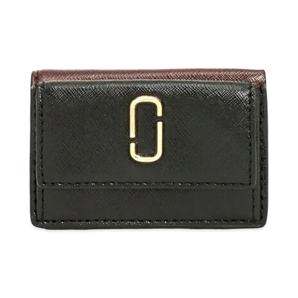 Marc Jacobs The Snapshot Mini Trifold "Black/Chianti"