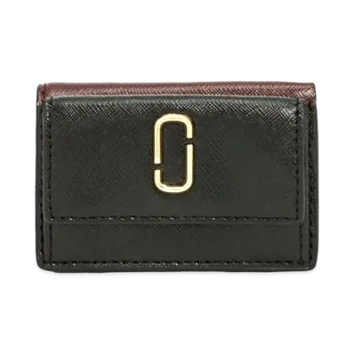Marc Jacobs The Snapshot Mini Trifold "Black/Chianti"