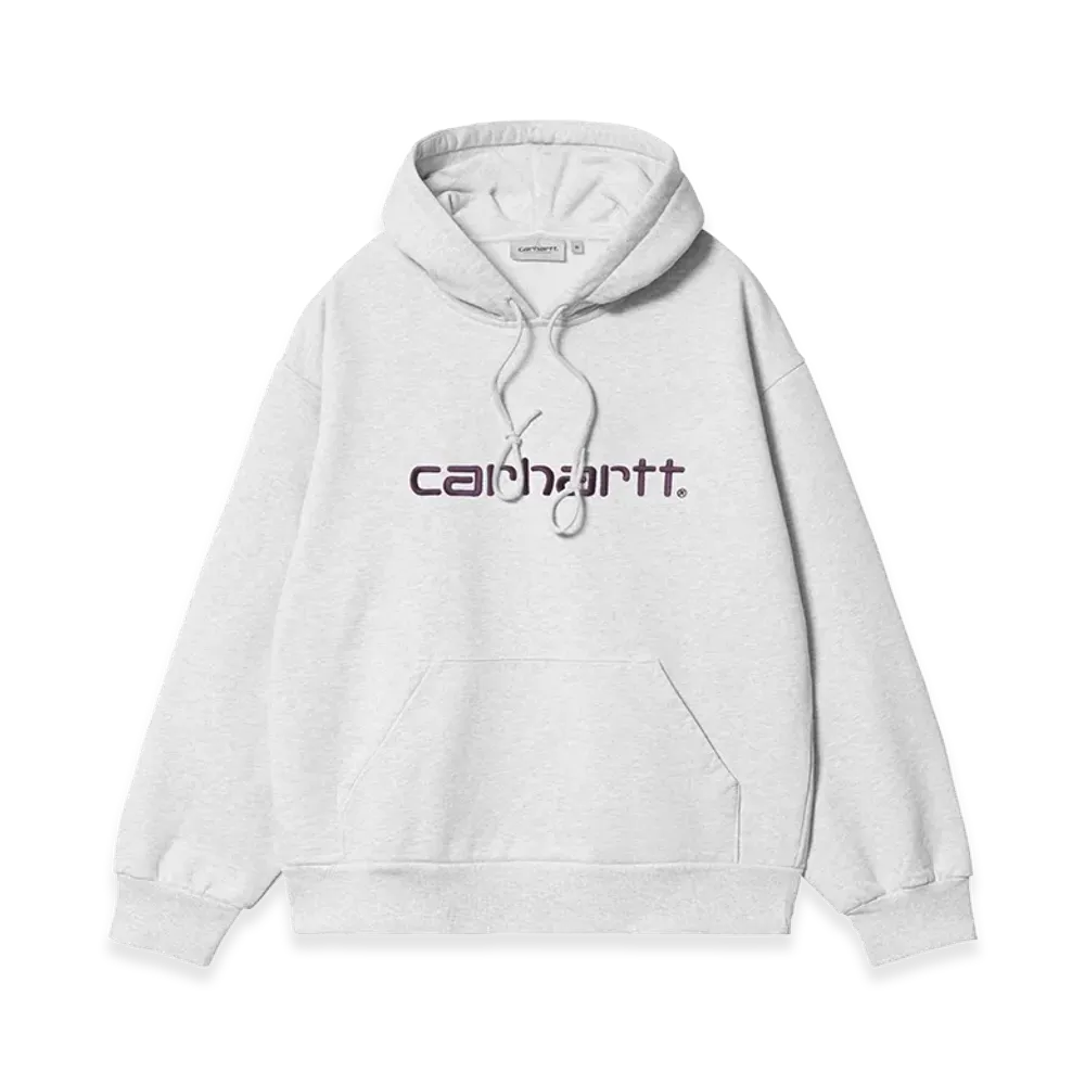 Carhartt WIP Hooded Carhartt Sweat "Ash Heather/Cozy Purple"