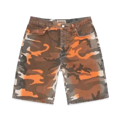 Stussy Spray Dye Big Ol' Shorts "Orange Camo"