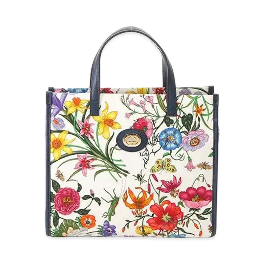 GUCCI Flora 2WAY Bag "Navy"