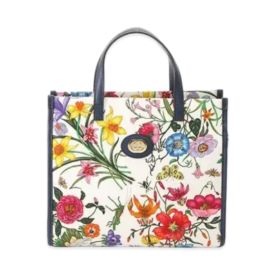 GUCCI Flora 2WAY Bag "Navy"